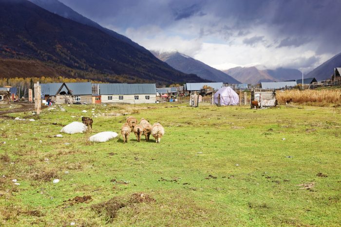 China durchqueren von Laos nach Kasachstan